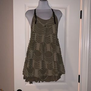 Blue bird mini dress, size S